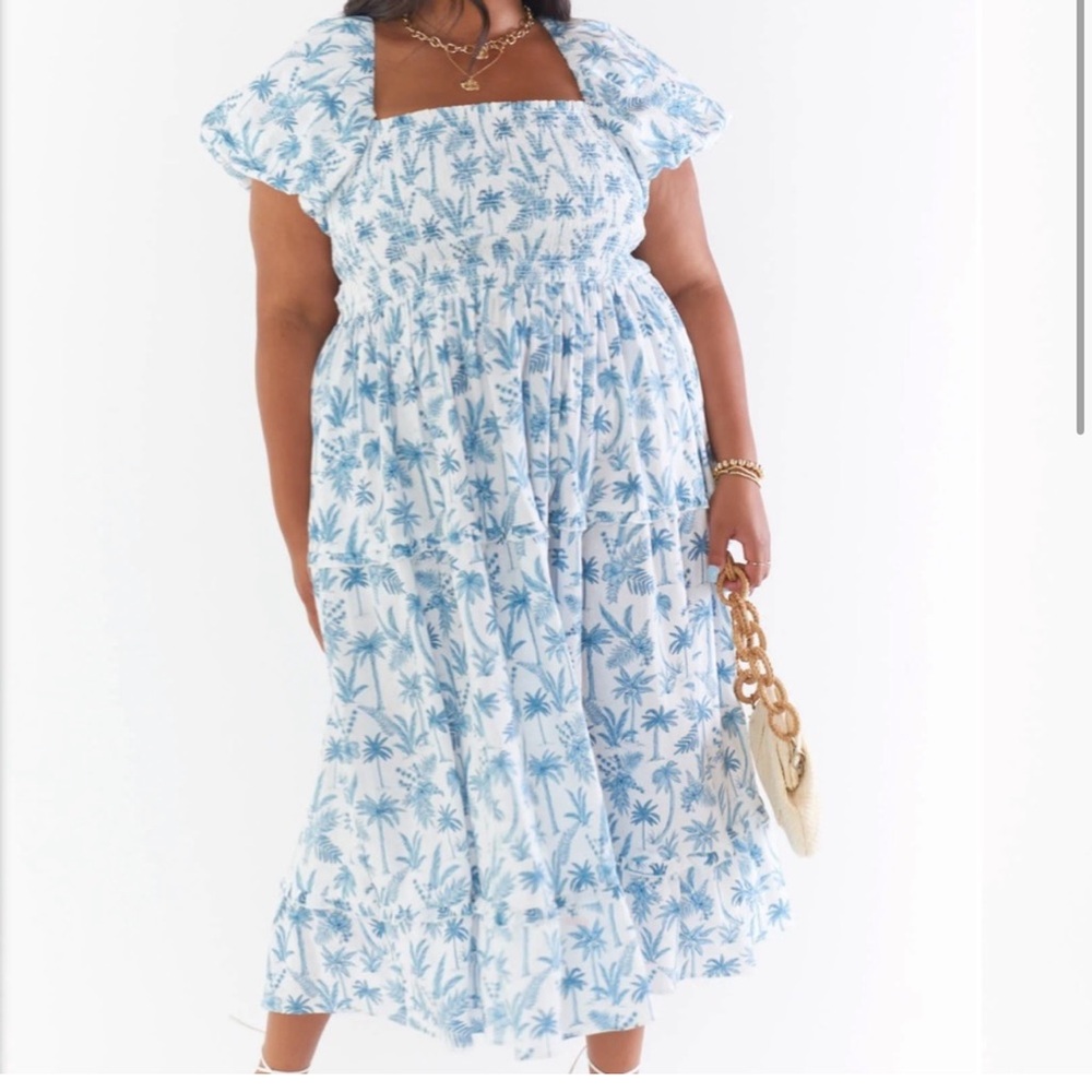 Show me your mumu - Norma Midi Dress - Blue Lagoon - 3XL